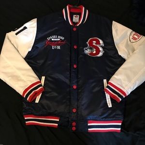 Spades High Navy Blue SP Letterman Jacket